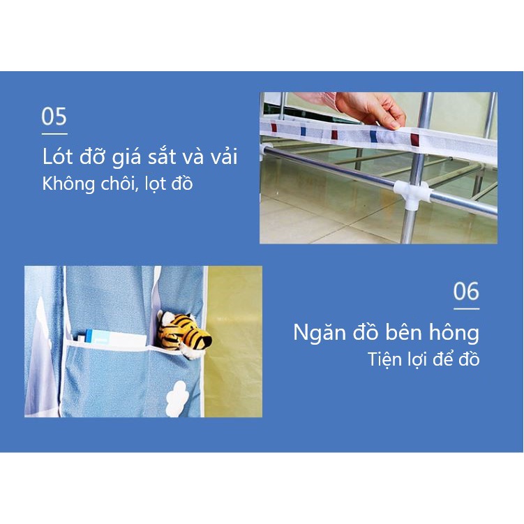 Tủ vải khung thép cực bền m5, 1m đủ các loại giá tốt