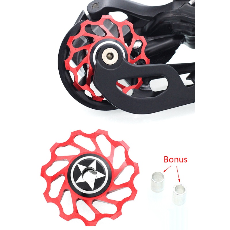 QQ Ròng Rọc 11T Màu Đen / Xanh Lá / Đỏ Chuyên Dụng Cho Xe Đạp MTB