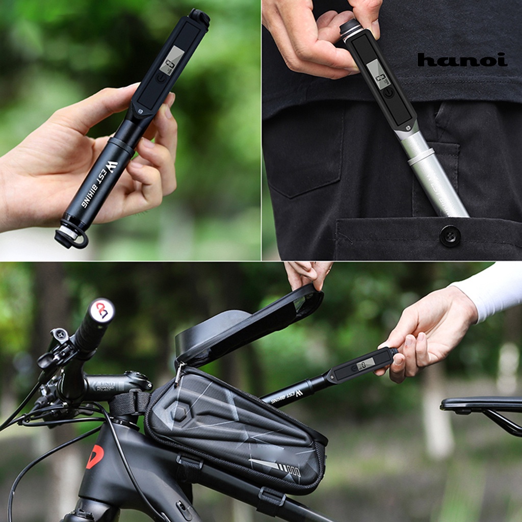 Ống Bơm Xe Đạp Cầm Tay Bằng Hợp Kim Nhôm Cho MTB
