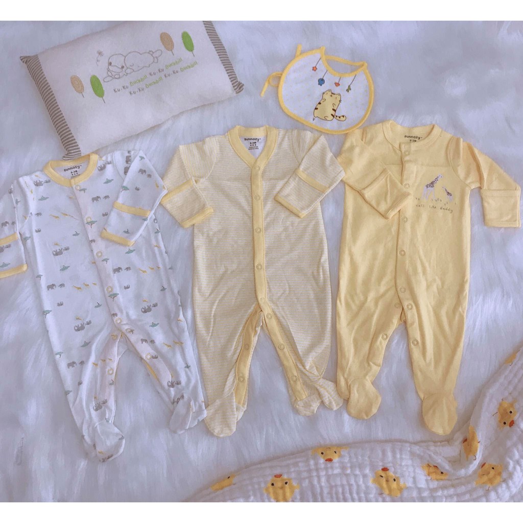 Set 3 body thu đông cho bé