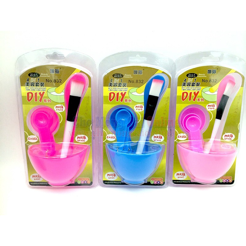 Bộ bát chén trộn mặt nạ 6 chi tiết