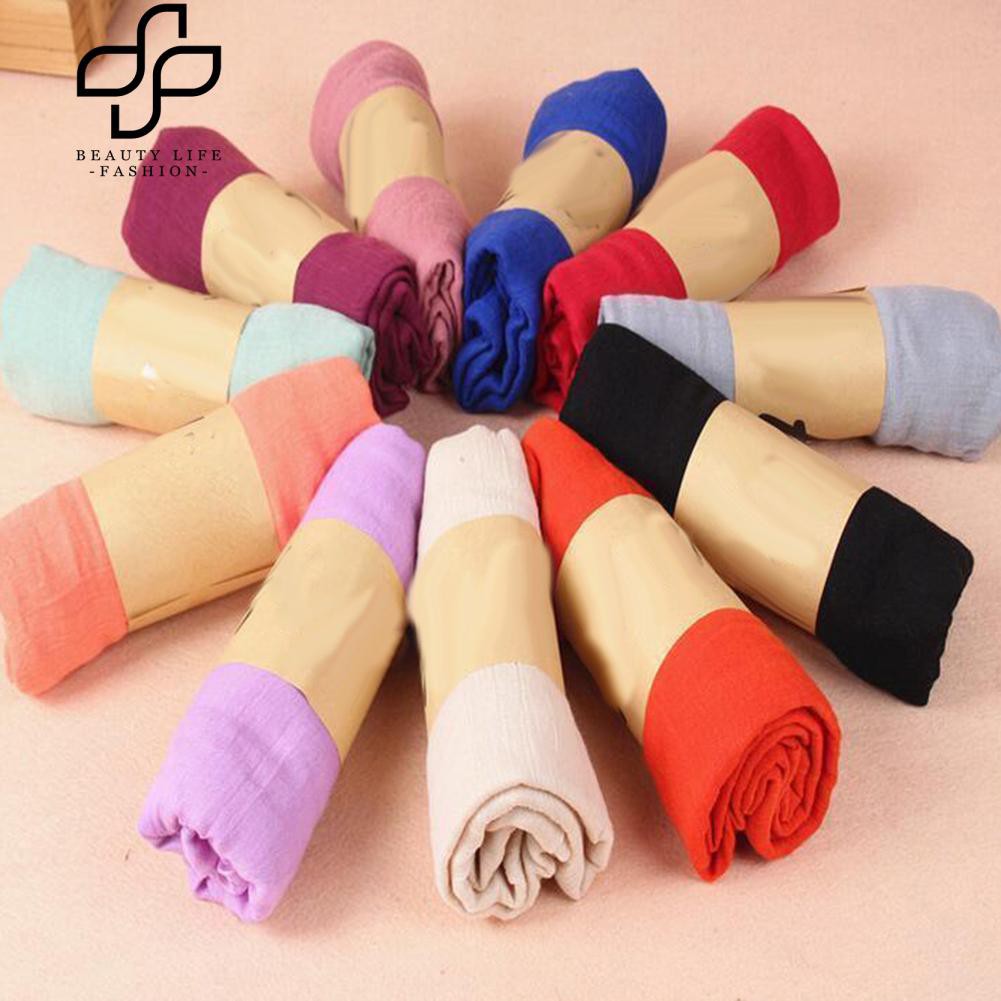 Khăn choàng cổ cotton trơn