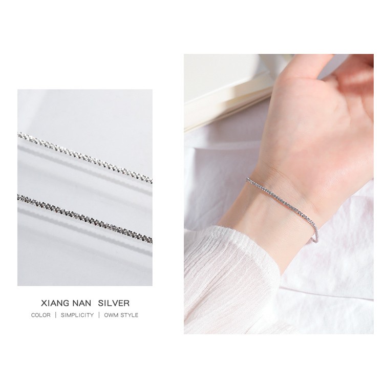 Vòng tay bằng bạc 925 đơn giản thời trang cho nữ
