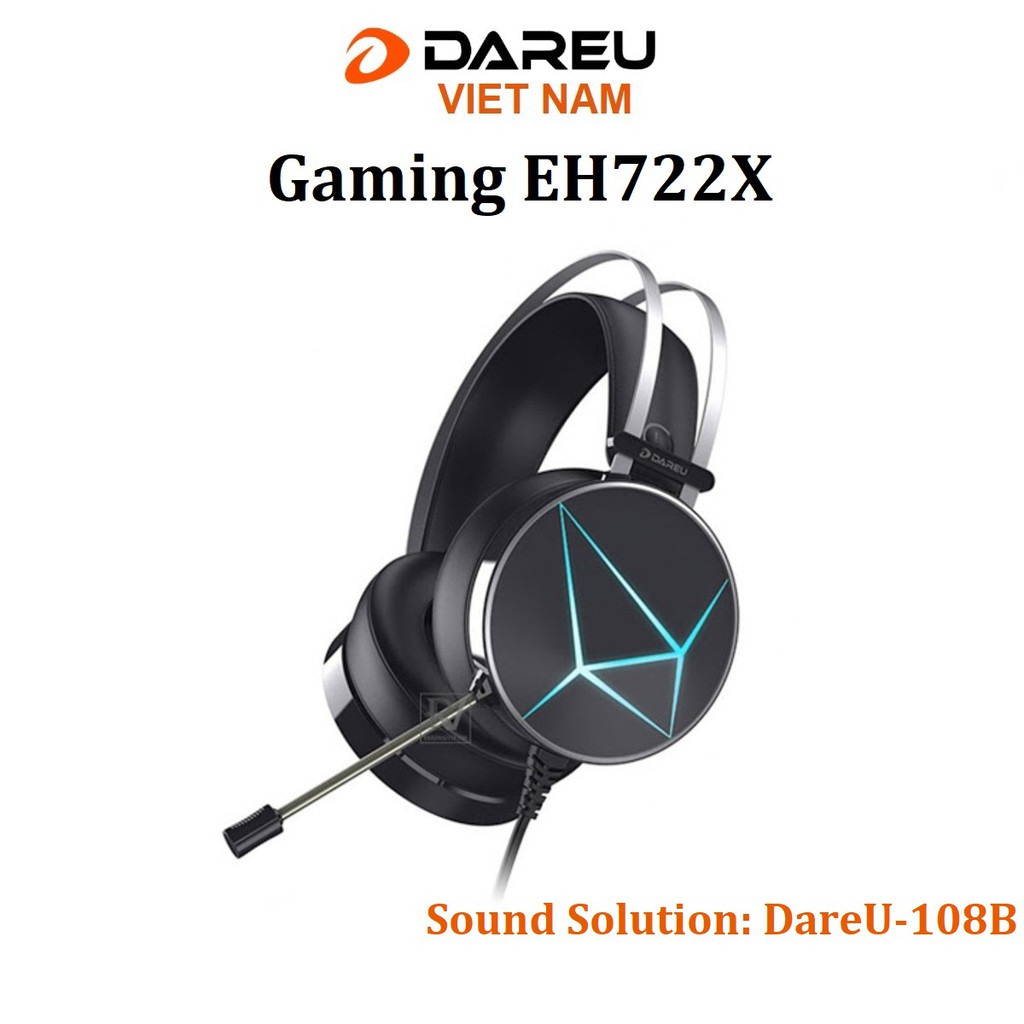 [Mã ELMALLCOIN hoàn 8% xu đơn 500k] Tai nghe DAREU EH722X - giải pháp âm thanh DareU-108B (BLACK / ARTIC / QUEEN)