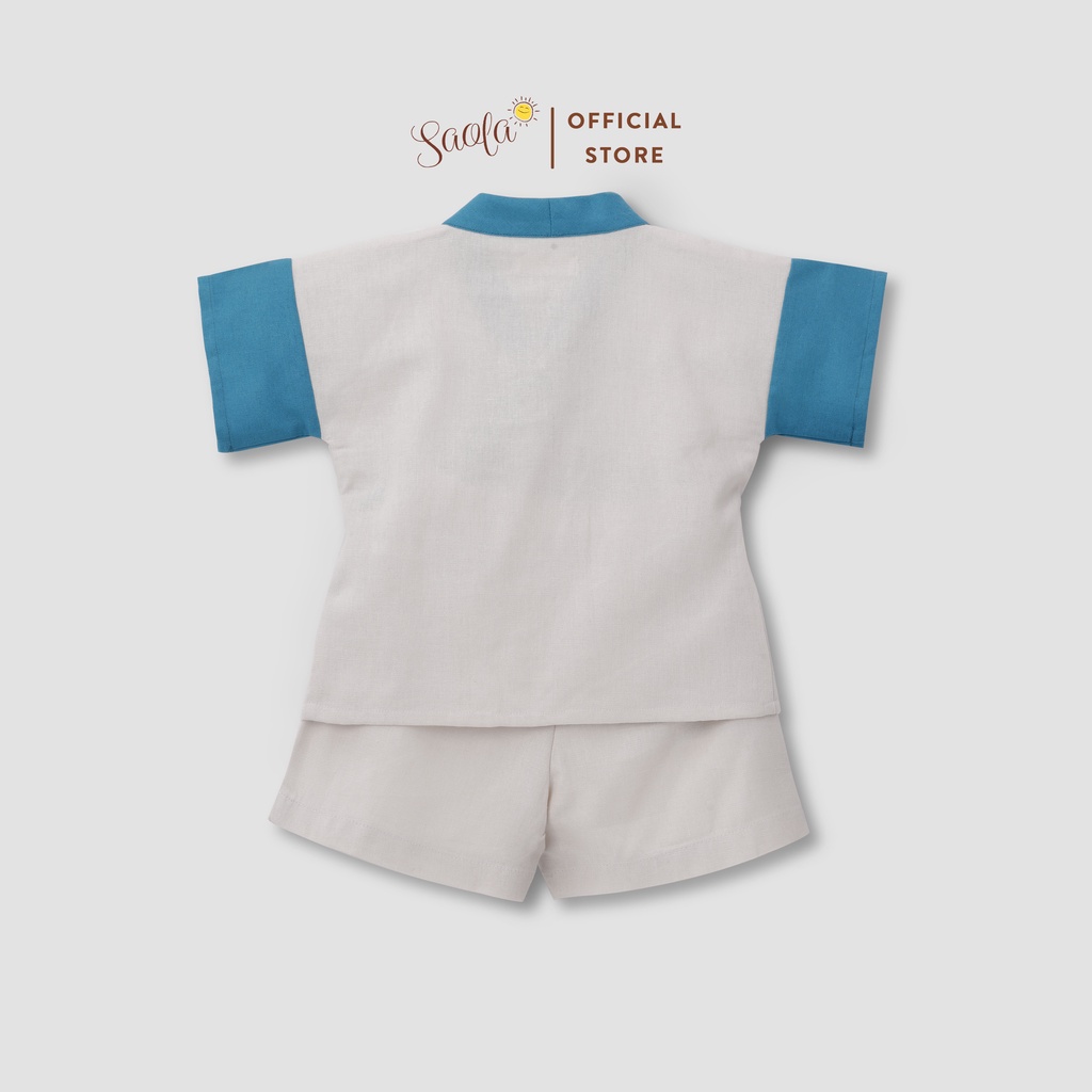 Bộ Quần Áo Yukata Chất Liệu Linen Thoáng Mát Cho Bé Trai - JINBEI SET - SEL003 SEL004 & SEL005- SAOLA CLOTHING