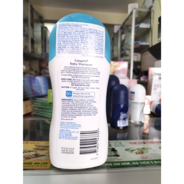 [Date 08/2021] Dầu gội bảo vệ da đầu cho bé CETAPHIL BABY SHAMPOO 200ml - NHẬP KHẨU CHÍNH HÃNG