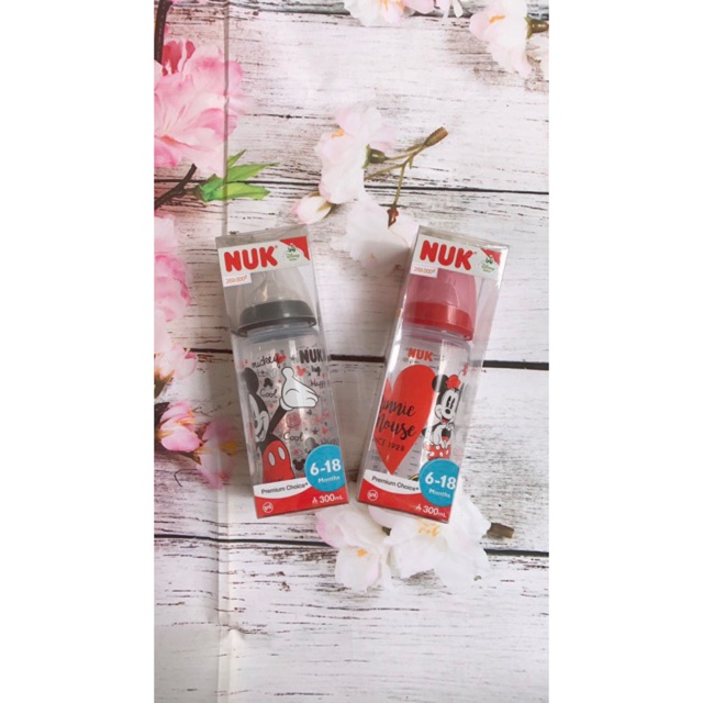 Bình sữa NUK Premium Choice+ nhựa PP 300ml núm ti S2 - M