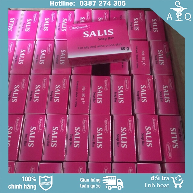 Xà Bông Tắm Mụn SALIS SOAP BAR 80G