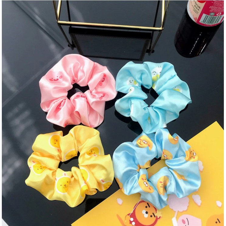 [Mã FAST10KT4 giảm 10K đơn bất kỳ] Cột Tóc Vải Scrunchies - Dây Buộc Tóc Scrunchies ( Kakao Friends )