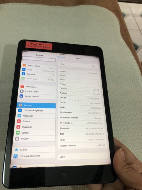 Ipad mini 1 sử dụng sim 4G và wifi 16Gb | WebRaoVat - webraovat.net.vn