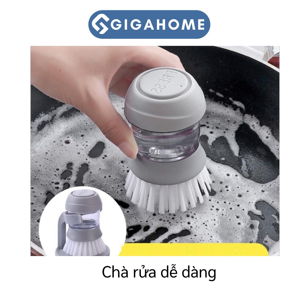 Cọ Rửa Chén, Chà Xoong Nồi Đa Năng Kèm Hộp Đựng Xà Phòng Và Giá Để GIGAHOME 8881