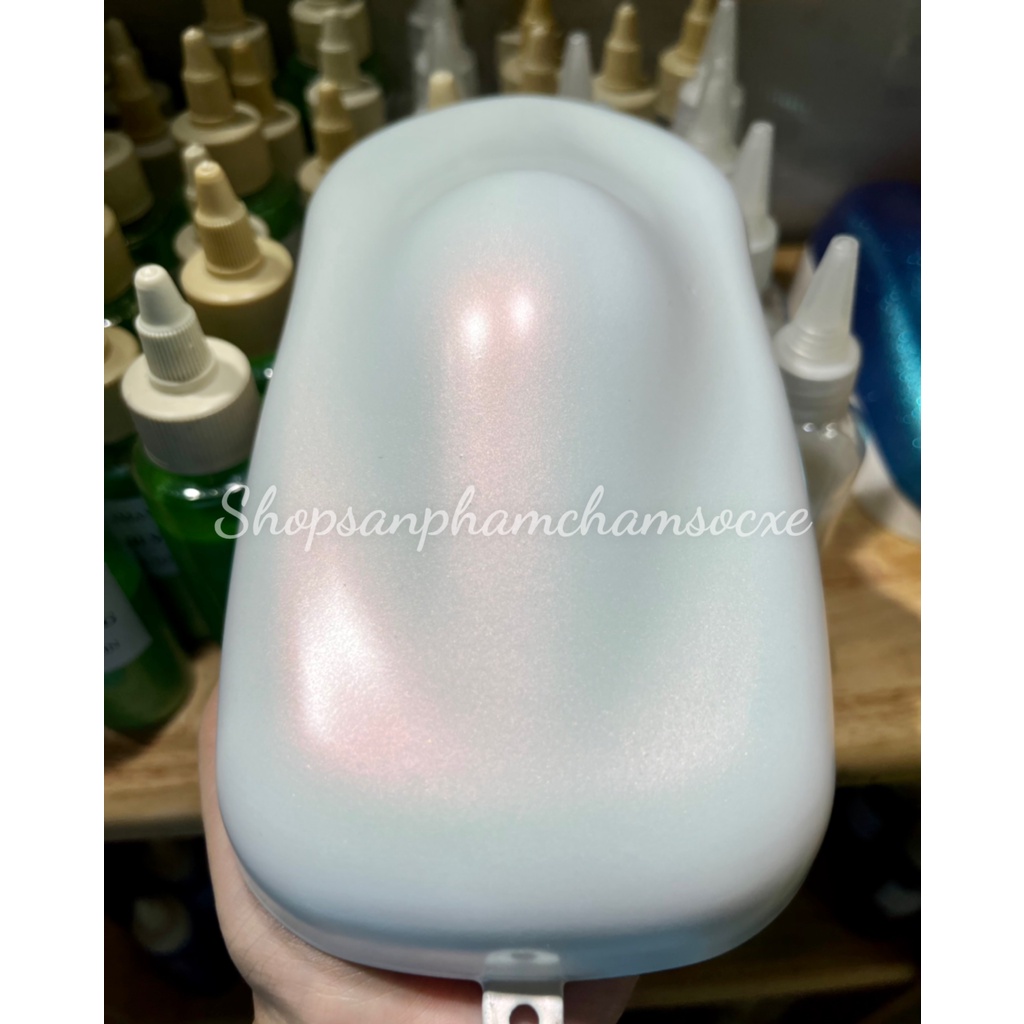Trắng ngọc ánh đỏ - Sơn 2k mờ cho xe máy, ô tô đóng lon 250g, 0.5kg và 1kg