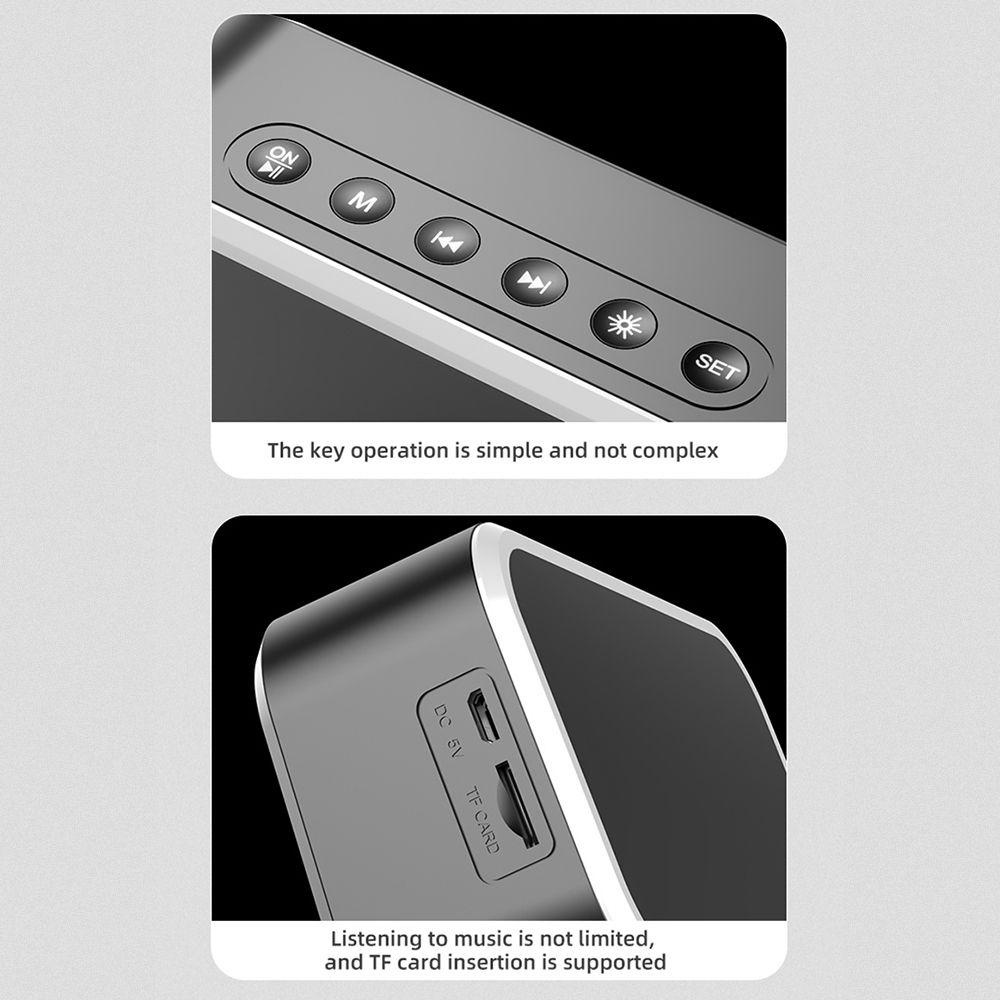 GOGOUP Đồng Hồ Điện Tử Màn Hình LED Thông Minh Kỹ Thuật Số Kèm Sạc USB Chuyên Dụng Trang Trí Nhà Cửa