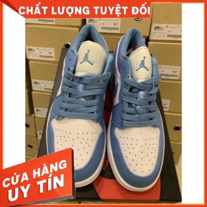 [FREESHIP-BẢO HÀNH 12 THÁNG] Giày Thể Thao AIR JORDAN 1 Low Cổ Thấp  Xanh Biển Cực Đẹp CỰC ĐẸP