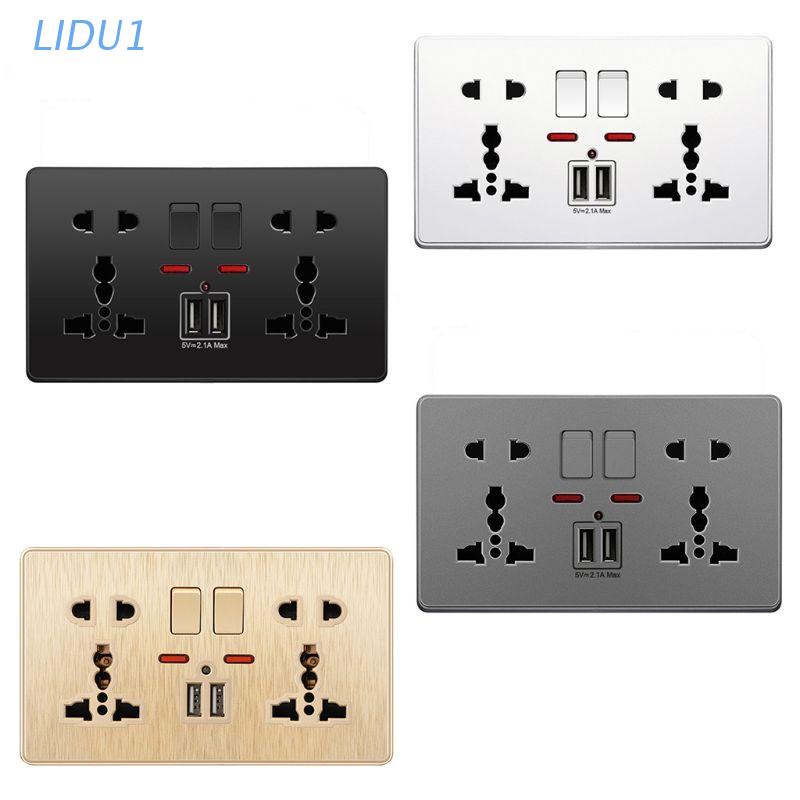 Ổ cắm điện gắn tường hai cổng USB 2.1A UK 13A đa năng chuyên dụng