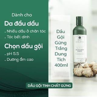 Dầu gội gừng trắng ngăn rụng và kích mọc tóc Weilaiya Ginger Shampoo 400ml