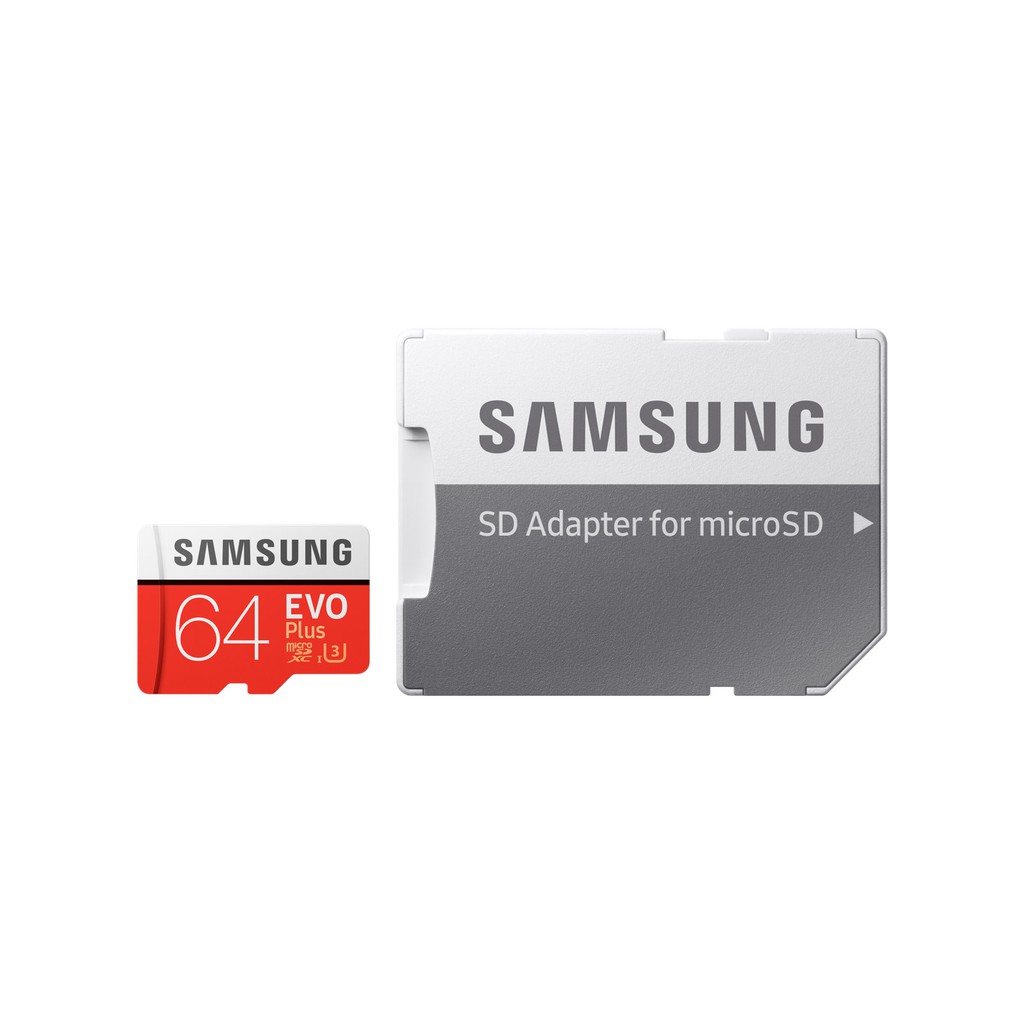 Thẻ nhớ MicroSDXC Samsung EVO Plus 64GB U3 4K - W60MB-R100MB With Adapter