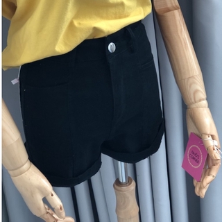 Quần Short Kaki Nữ  [Ảnh thật] (Lưng cao, Chất Kaki Dày Dặn Co Giãn)