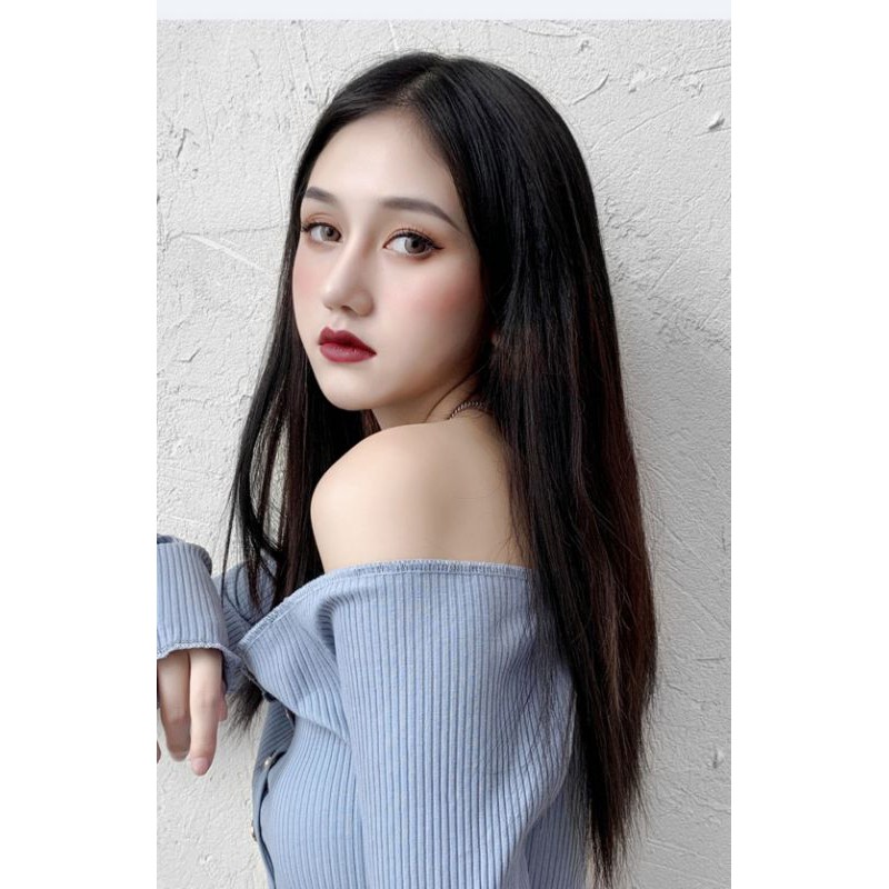 tóc kẹp thẳng 45 cm ❤freeship 50k❤ tóc kẹp thẳng lửng cao cấp