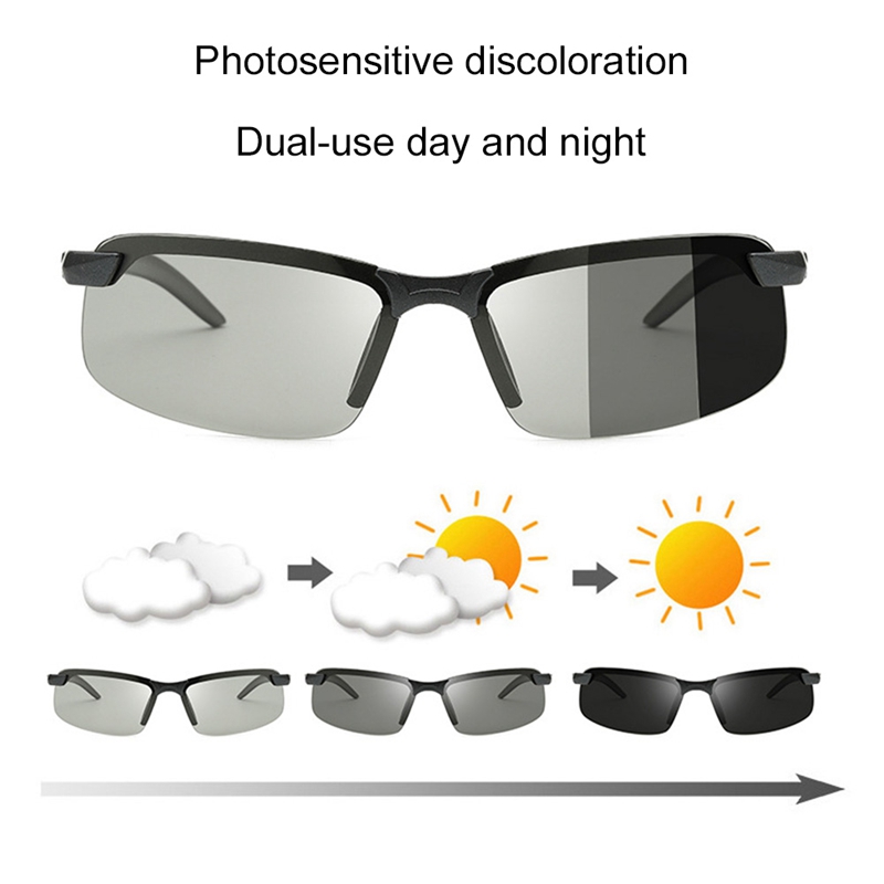 Color changing polarized sunglasses