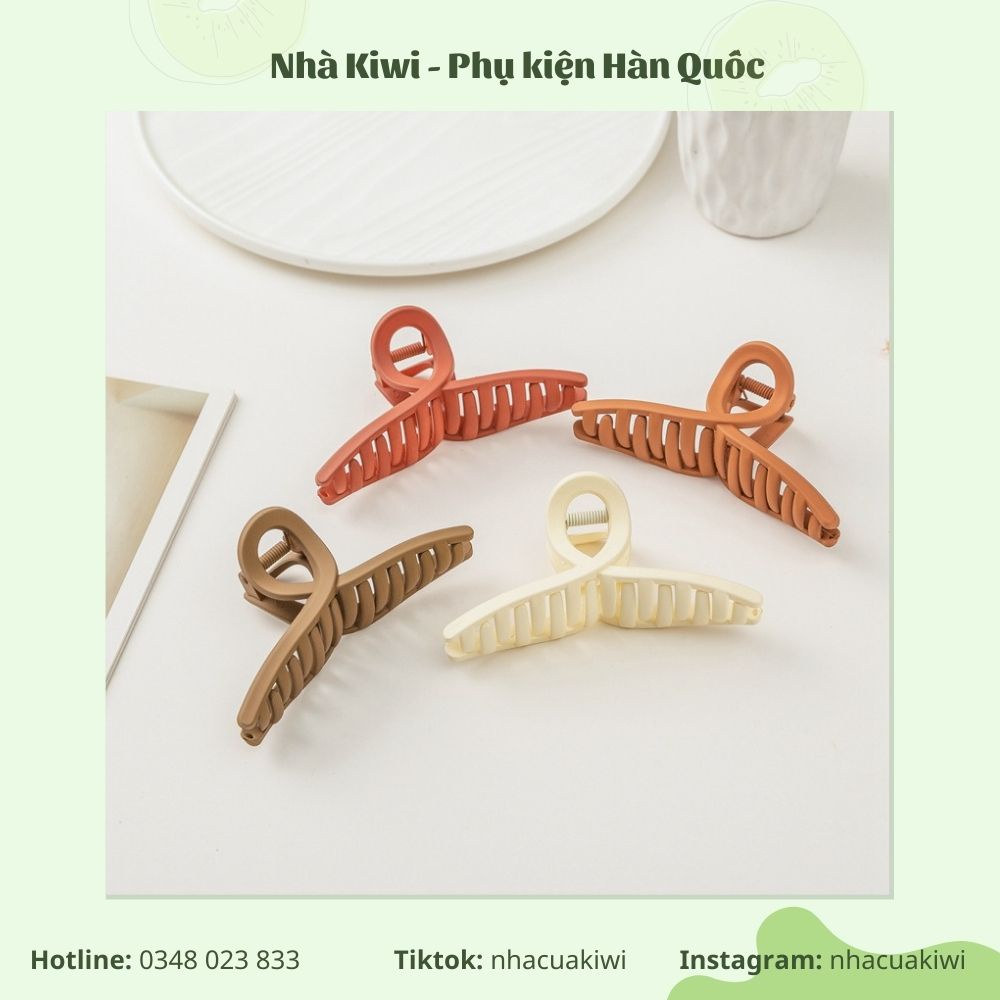 Kẹp tóc càng cua tone màu pastel ngọt ngào