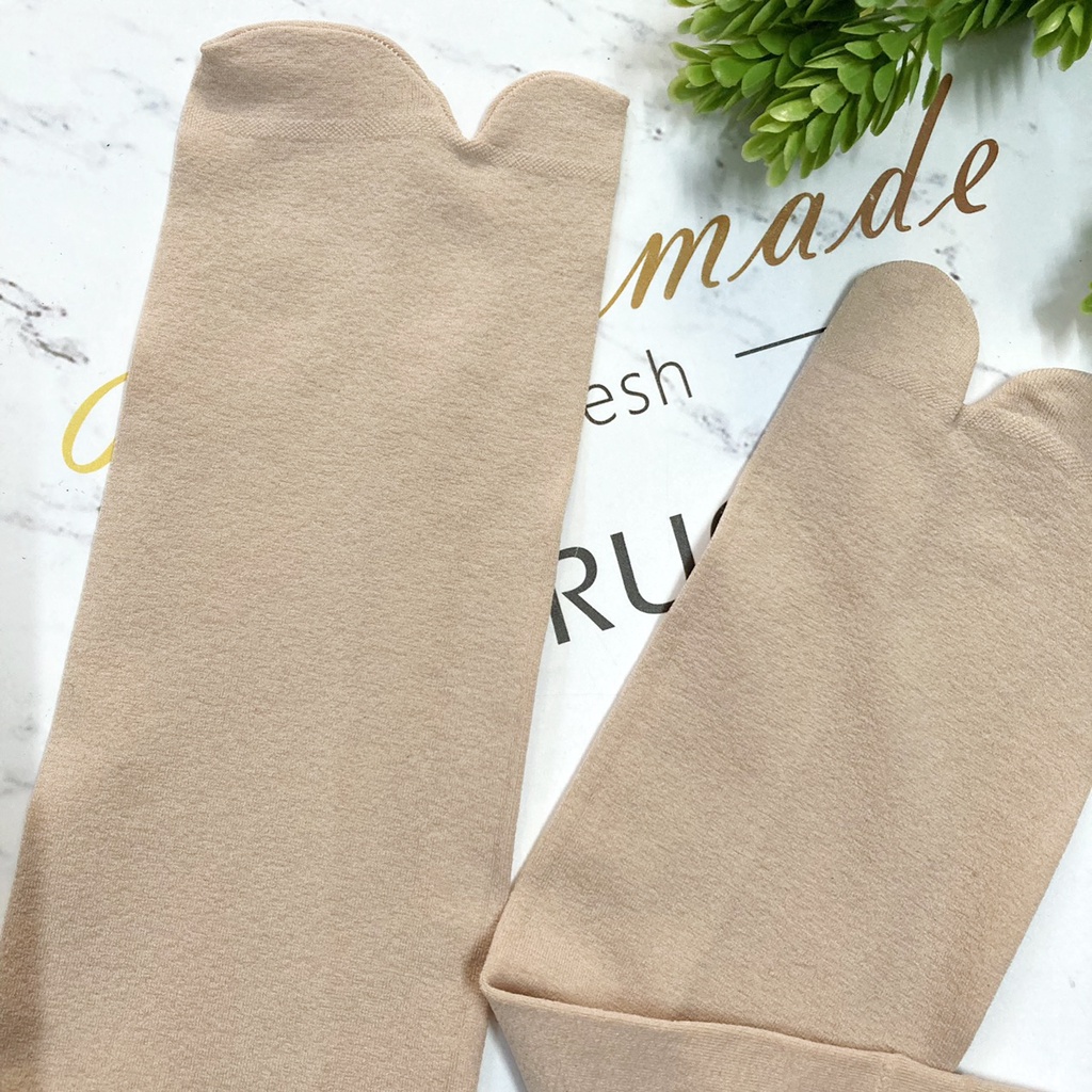 Tất Vớ Nữ màu da kiểu xỏ ngón - Chất liệu thun dày vừa mềm mại - MAU2