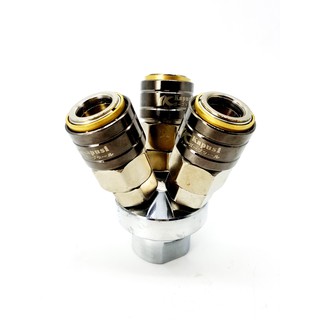 ĐẦU NỐI HƠI NHANH TỰ ĐỘNG 3 CHIA TRÒN CAO CẤP KAPUSI ( tongsun)