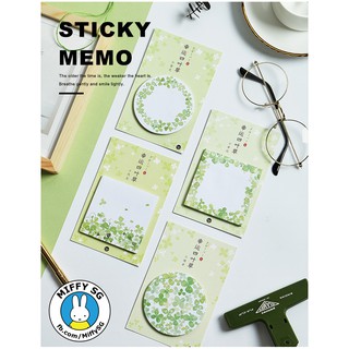 Giấy Note/ Ghi chú CỎ BỐN LÁ MAY MẮN