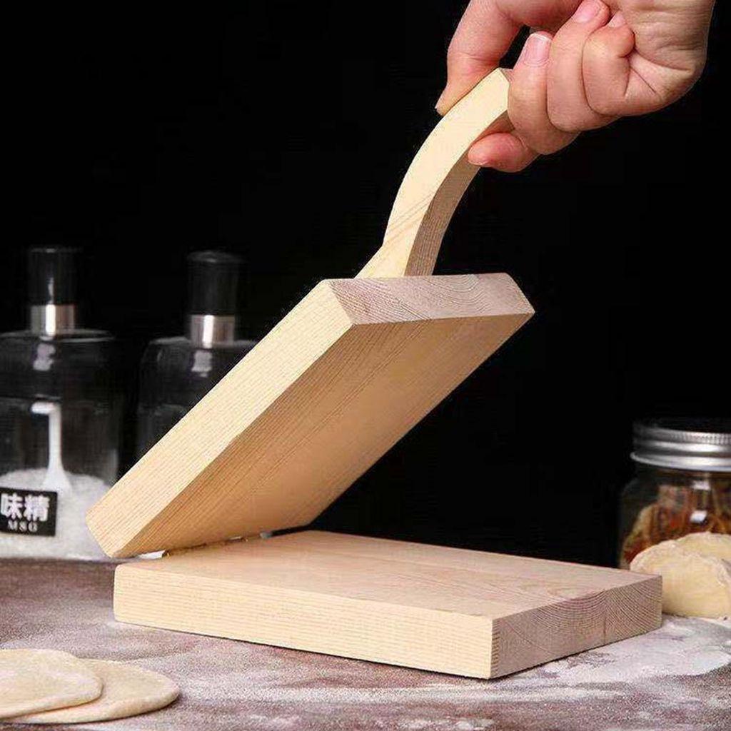 IVORY Dụng Cụ Ép Vỏ Bánh Tortilla Bằng Gỗ DIY