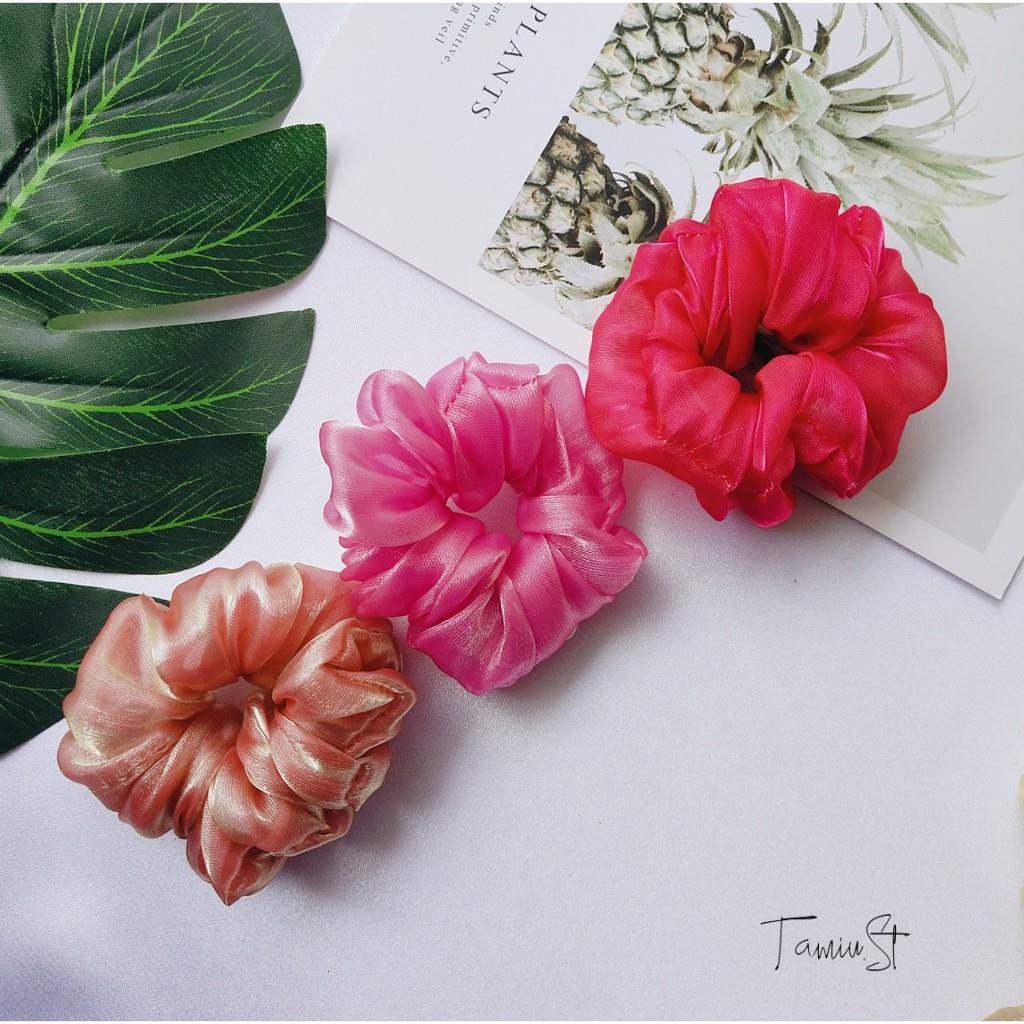 Scrunchies - Cột tóc scrunchie vải voan size nhỏ