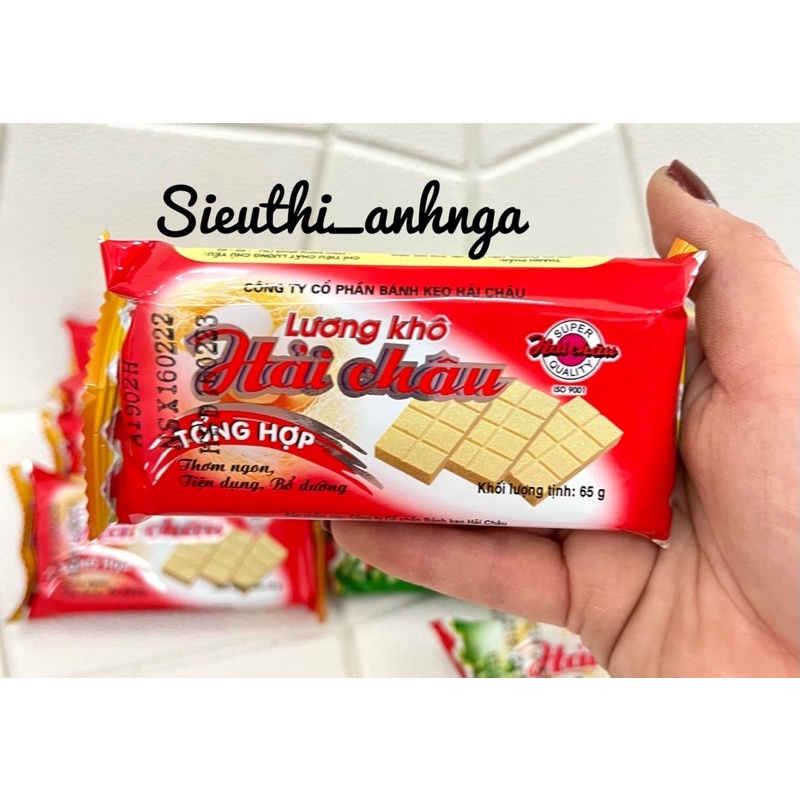 Lương khô hải châu 65g Ca cao/đậu xanh/tổng hợp