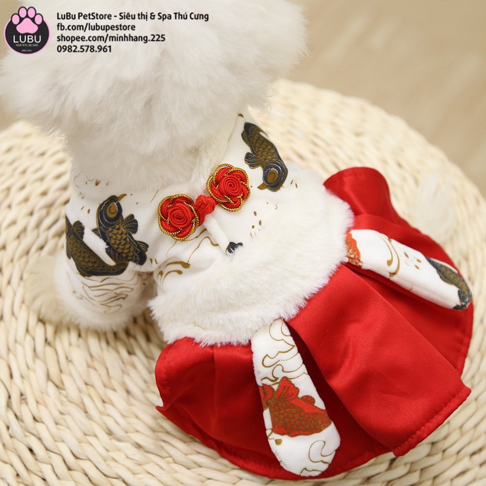[Mã 252FMCGSALE giảm 8% tối đa 100k đơn 500K] Váy Hanbok đáng yêu cho thú cưng
