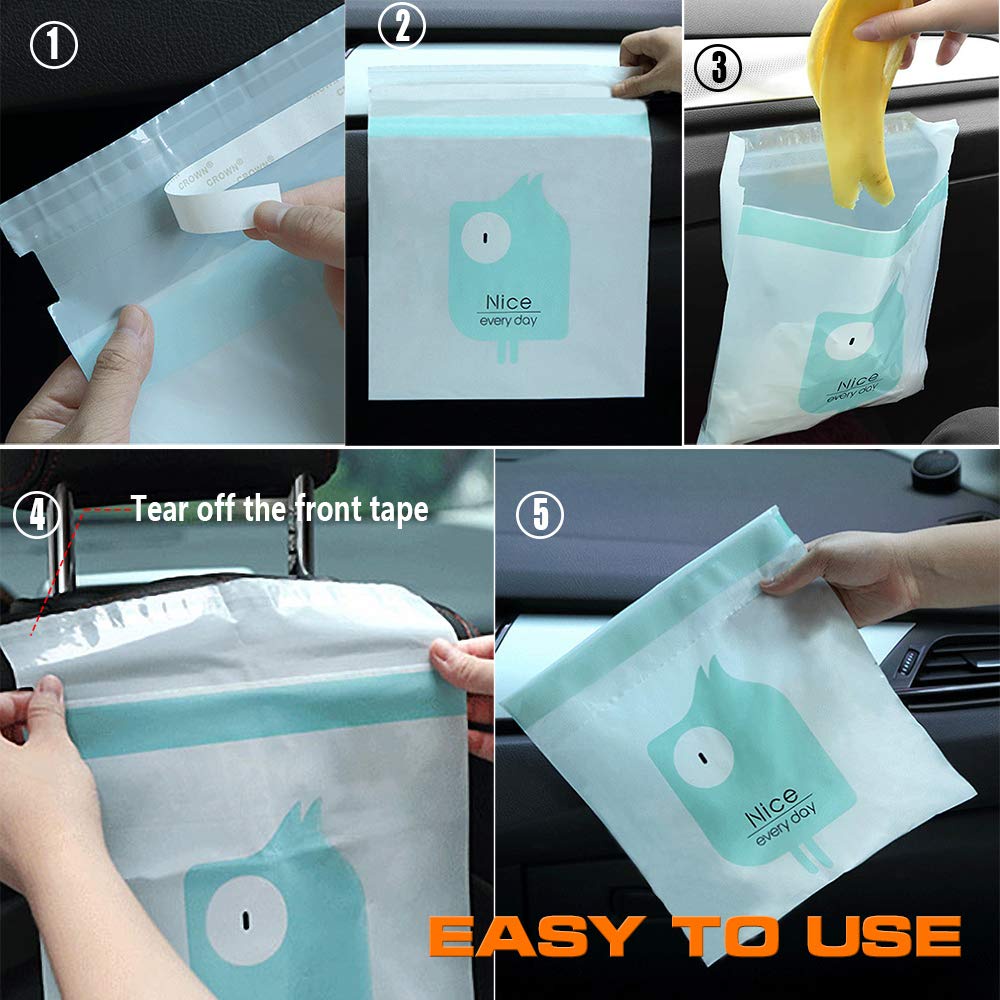 Túi Đựng Rác Tự Dính Sử Dụng 1 Lần Tiện Lợi Cho Xe Hơi/Xe Tải