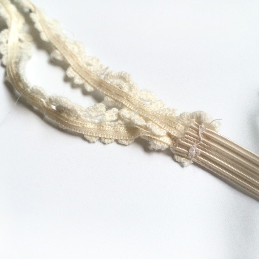 Băng đô co giãn thiết kế ren hoa phối nơ lưới cho bé gái sơ sinh