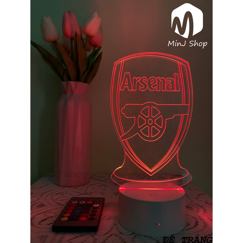 Đèn Ngủ 3D Arsenal | MinJ Shop | Đèn 3D Led  Arsenal | Trang Trí & Quà Tặng Độc Đáo