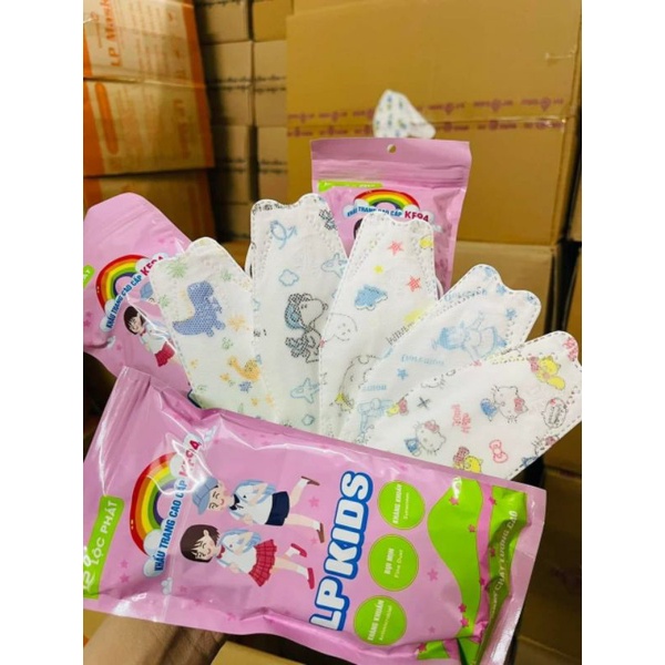 Túi 10 khẩu trang TRẺ EM 4D KF94  LP KID