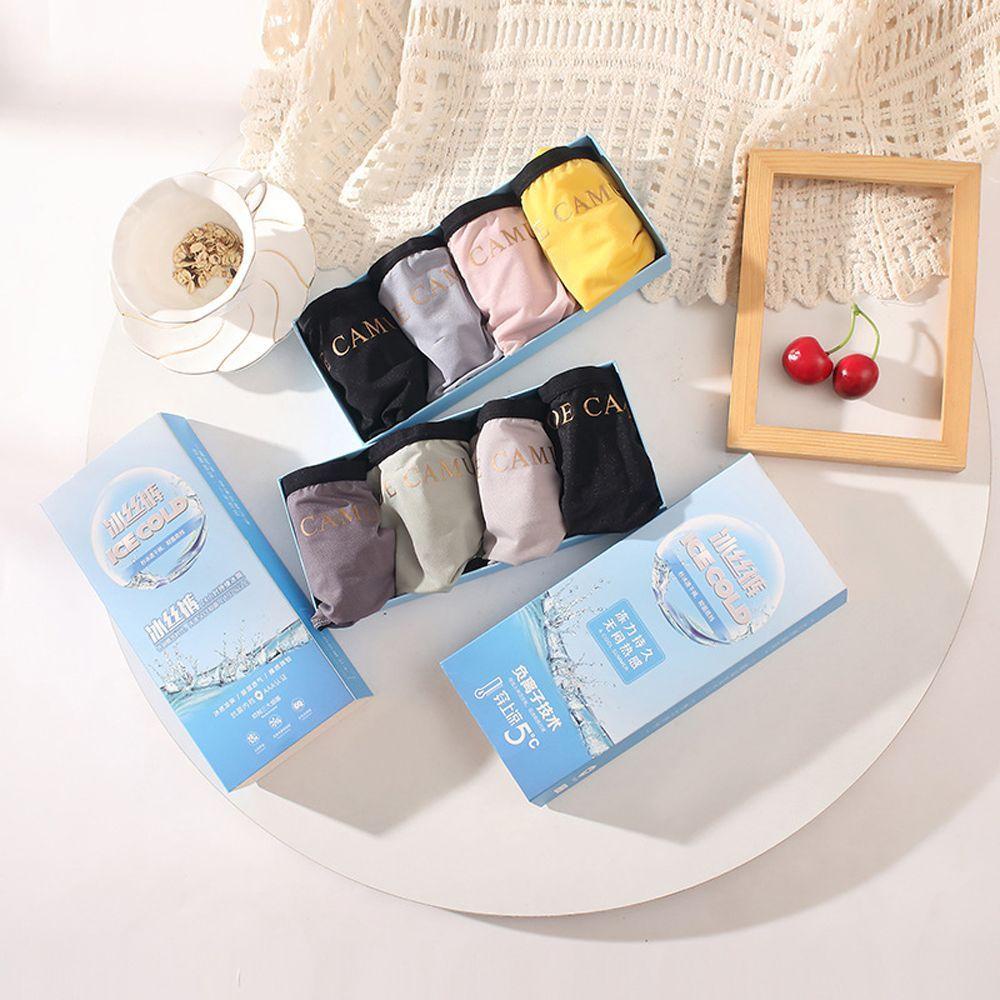 IVORY Quần Lót Cotton Lụa Lưng Vừa Quyến Rũ Cho Nữ