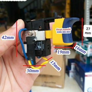 Công tắc, cò máy khoan tải cao, chạy máy khoan pin rất ok