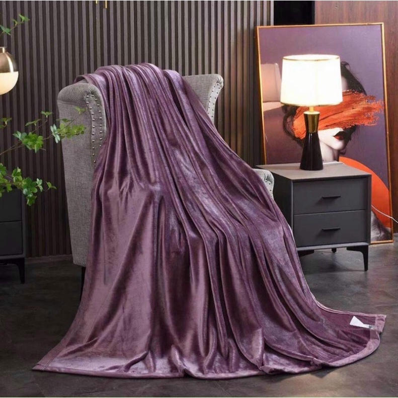 Chăn lông tuyết, lông thỏ Muji - BLANKET dùng 4 mùa siêu mềm mịn kích thước 2m x 2m3