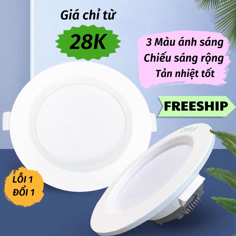 Đèn Led Âm Trần Đèn Trang Trí Âm Trần Tiện Dụng Công Suất 9W DEN TOKI