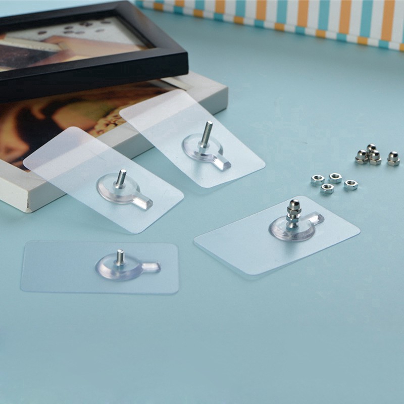 Móc treo đồ dán tường bằng PVC siêu dính không cần khoan