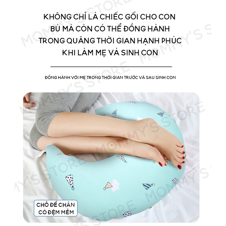 Gối Cho Bé Bú - Gối Kê Chống Giật Mình Trào Ngược, Chống Bẹp, Méo Đầu, Trợ Lực, Đa Năng, Thoáng Mát, An Toàn Cho Con Trẻ