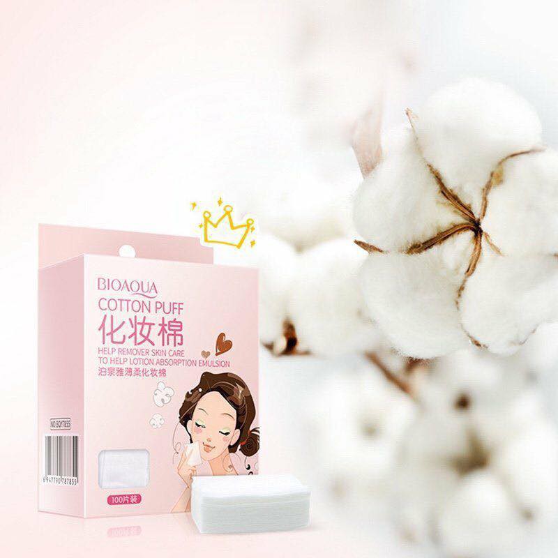 Bông Tẩy Trang Bioaqua hộp 100 miếng | BigBuy360 - bigbuy360.vn