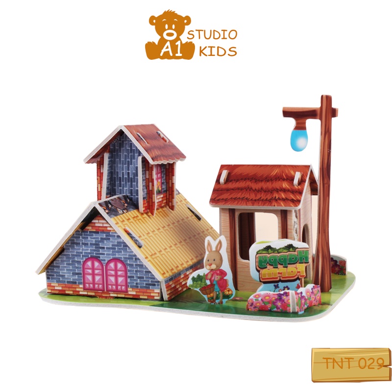 Đồ chơi cho bé - ghép hình 3D sáng tạo, phát triển trí tuệ hình ảnh sống động phong phú