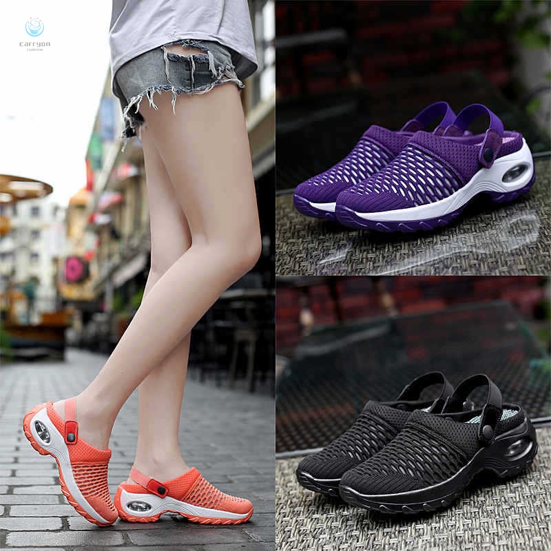 Giày Lưới Có Đệm Khí Đi Bộ Chỉnh Hình Thoáng Khí Giản Dị Cho Unisex