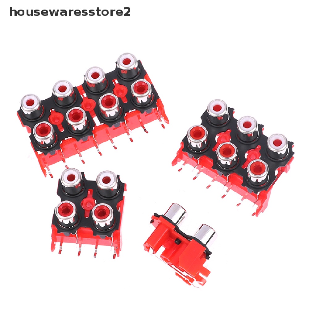 Set 2 Đầu Nối AV 2-8.4-13 2P 4P 6P 8P RCA Female Chất Lượng Cao