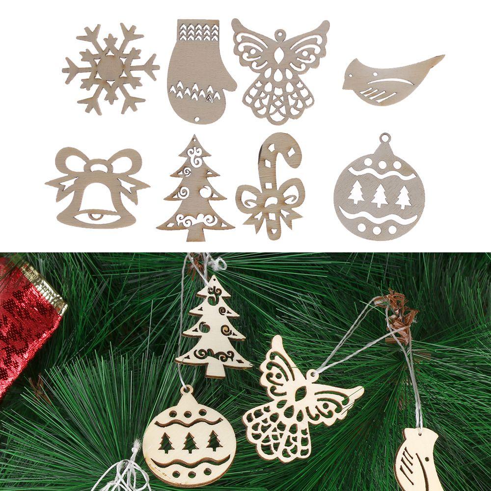 CONOPERY Bộ 50 Phụ Kiện Trang Trí Giáng Sinh Có Lỗ Treo