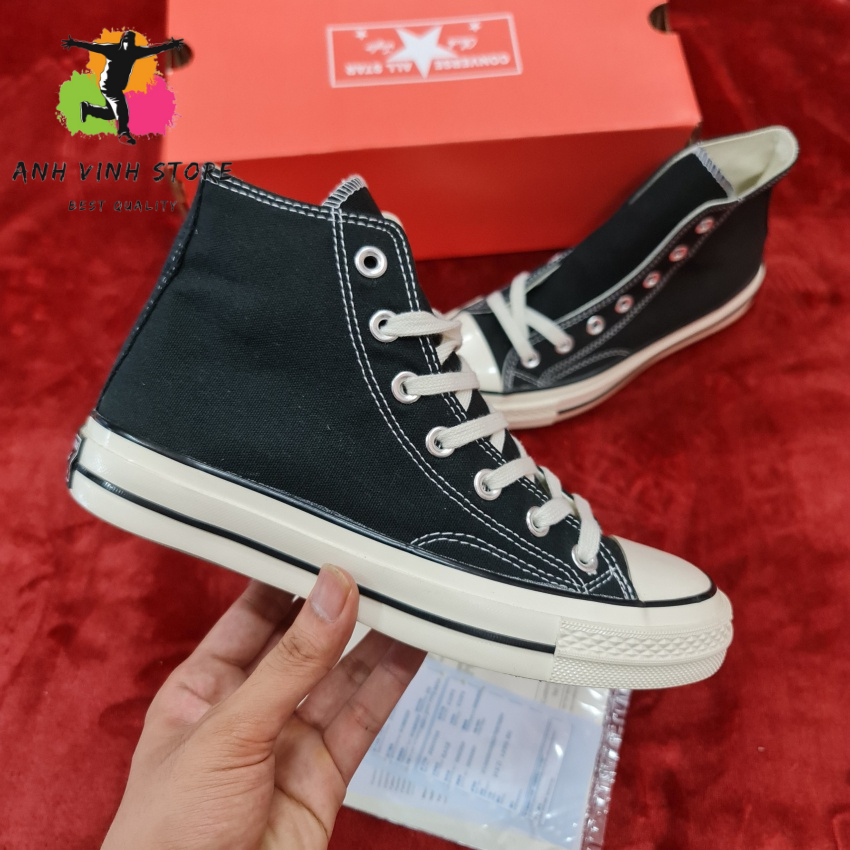 Giày Thể Thao Converse 1970s Đen Cổ Cao Nam Nữ