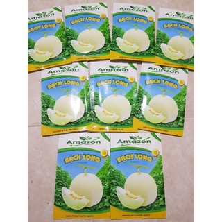 [5 gram = 500-510 hạt] Hạt giống Dưa Lê Siêu Ngọt Lai F1 Bạch Long - Amazonseed