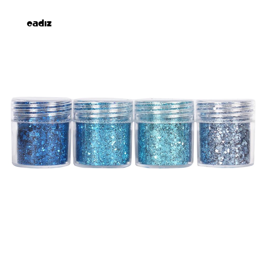 Set 4 hộp kim tuyến trang trí móng tay nghệ thuật